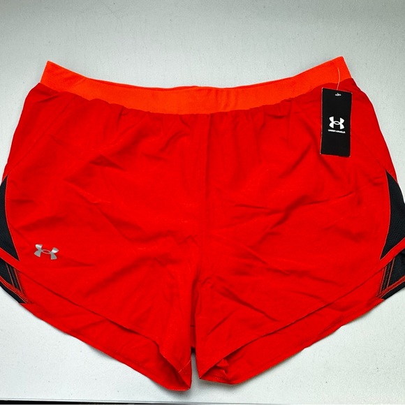 COPY - Under Armour Women’s Running Gym Shorts Activewear Red XL NWT Fly By 2.0 - Picture 1 of 10